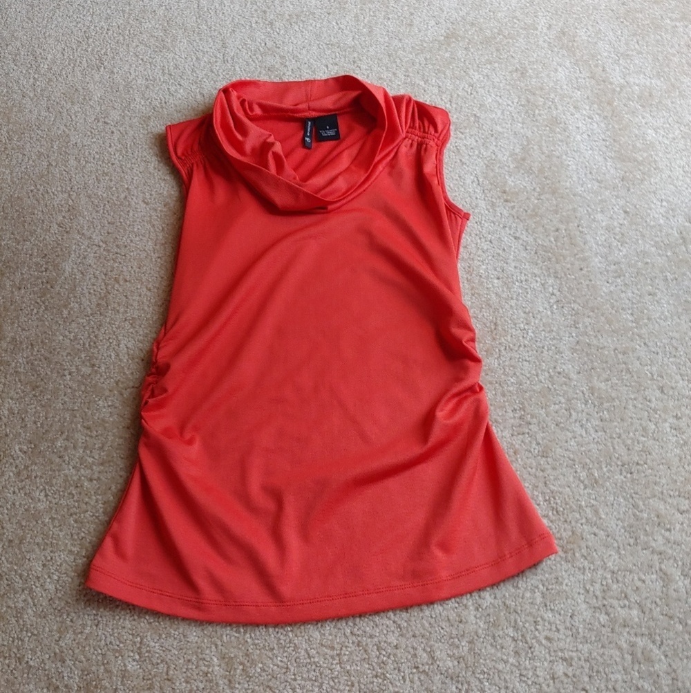 New directions gently worn orange blouse